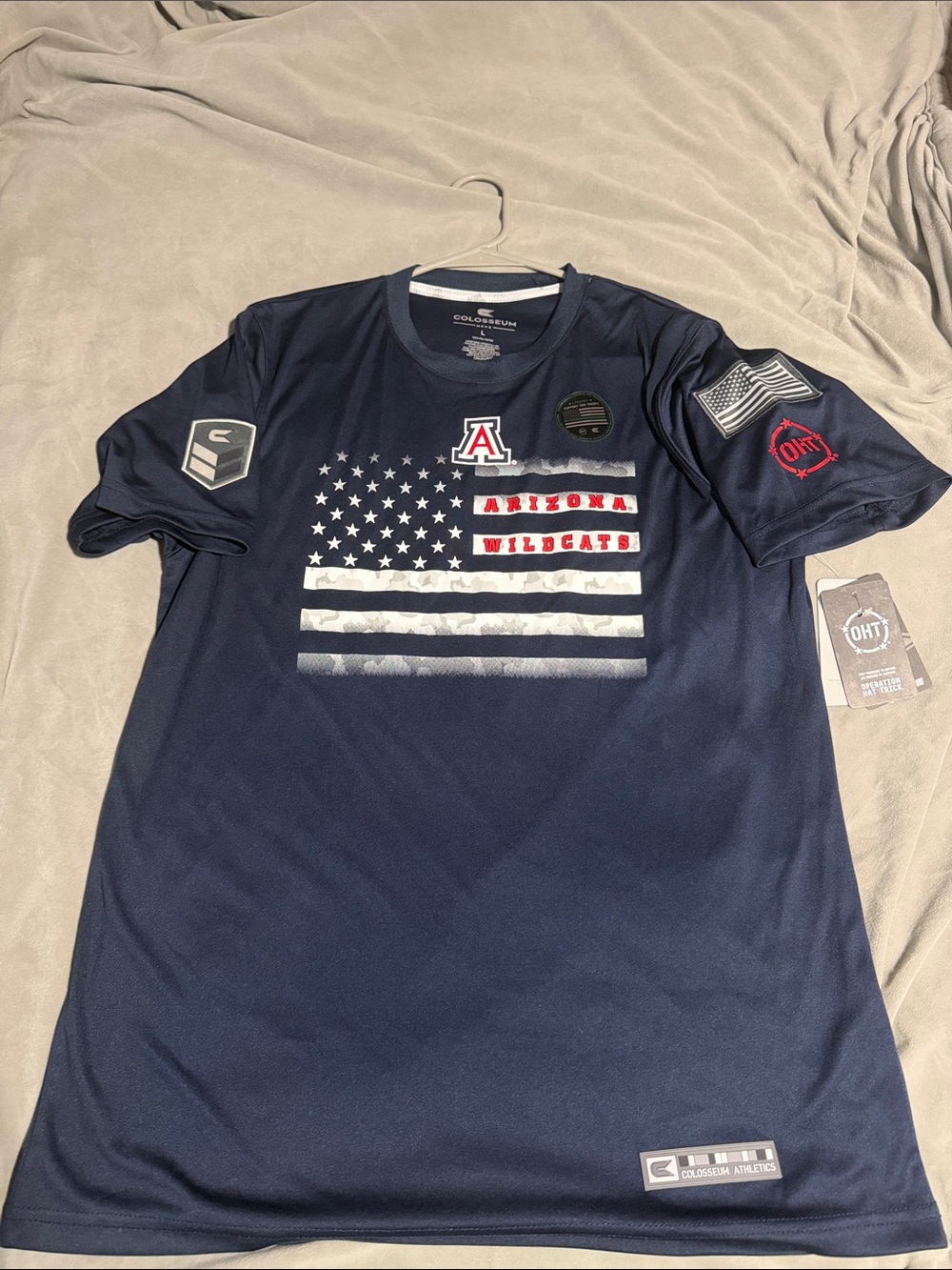 Colosseum Navy Arizona Wildcats Short Sleeve Performance Tee